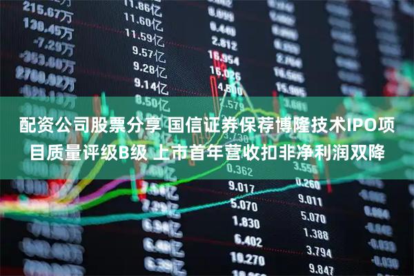配资公司股票分享 国信证券保荐博隆技术IPO项目质量评级B级 上市首年营收扣非净利润双降